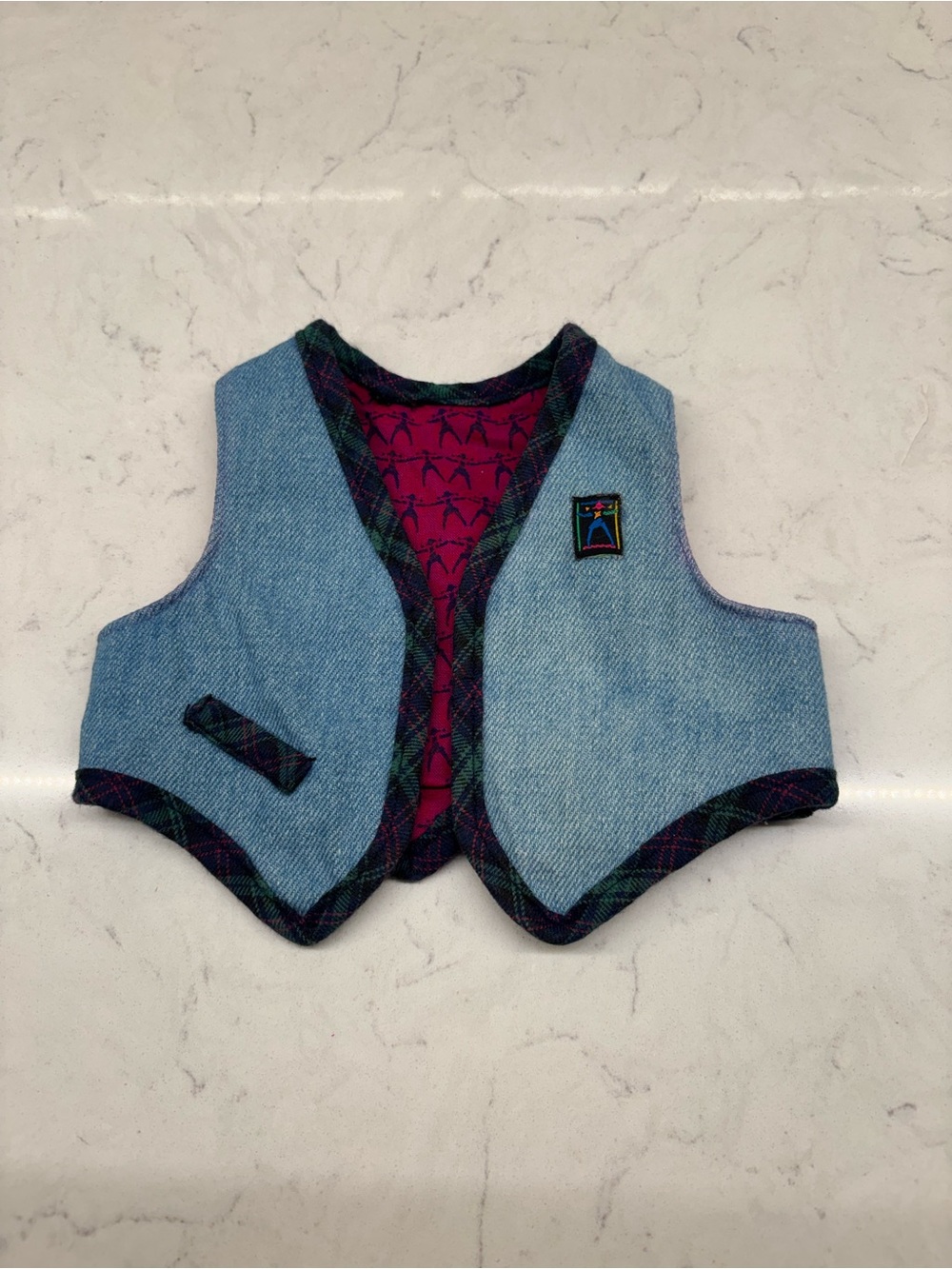 Vintage Pleasant Company American Girl First Meet Outfit Denim Vest 1995